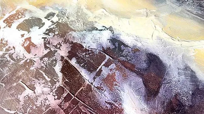 Detail der Malfläche, At the Origin of Light