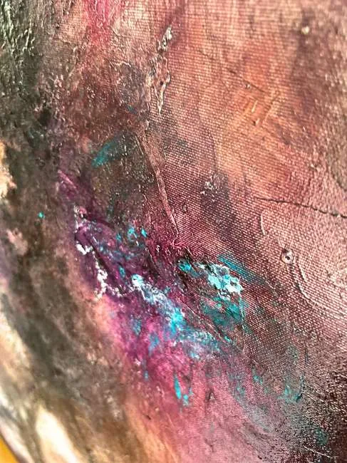 Detail der Malfläche, At the Source of Light