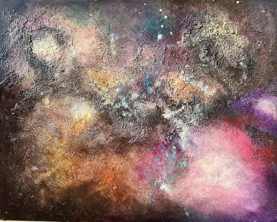 At the Source of Light, painting by Olga Takeda