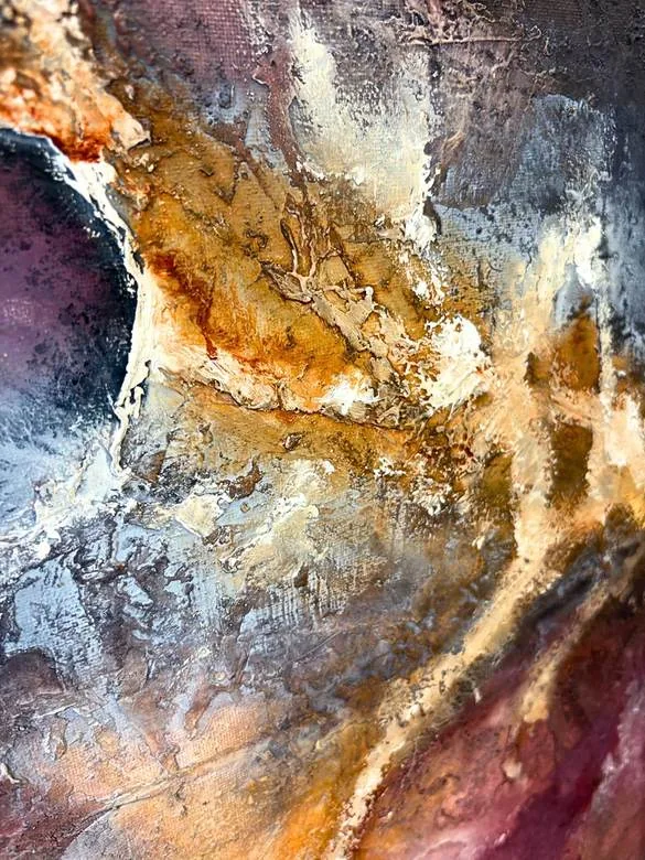 Detail der Malfläche, At the Surface