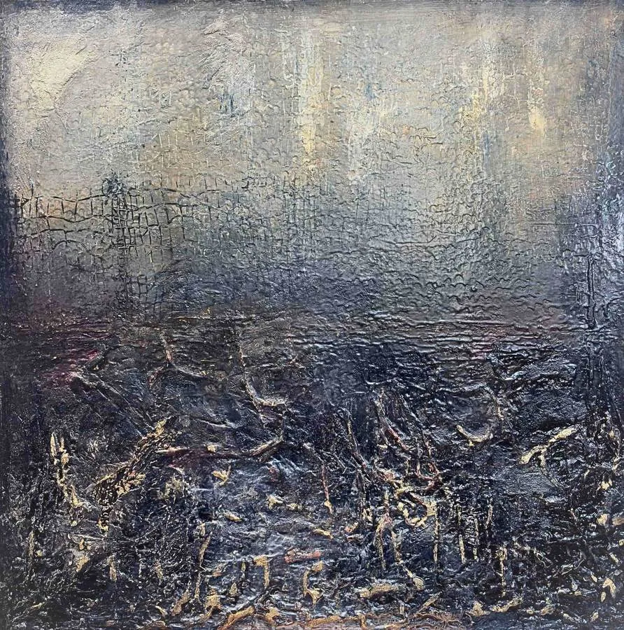 Beneath the Ashes of Light, painting by Olga Takeda
