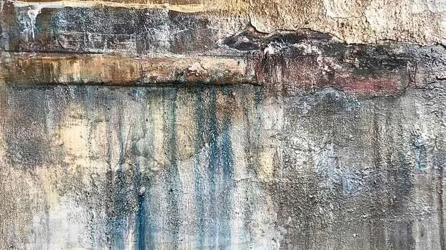 Detail der Malfläche, Between Sky and Silence
