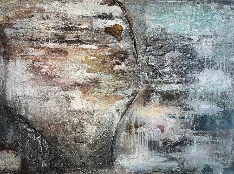 Between the Spaces, painting by Olga Takeda