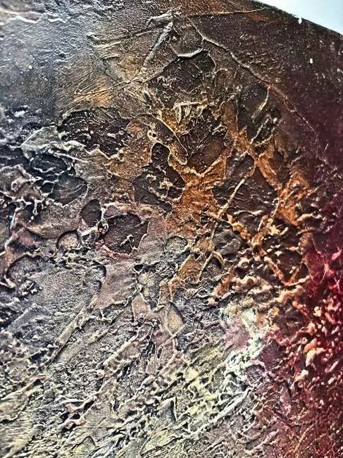 Detail der Malfläche, Energy into the Uncharted