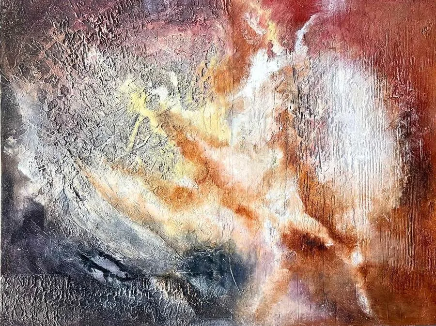 Energy into the Uncharted, painting by Olga Takeda