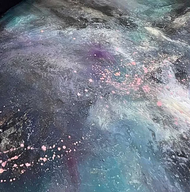 Detail der Malfläche, The Awakening of Light