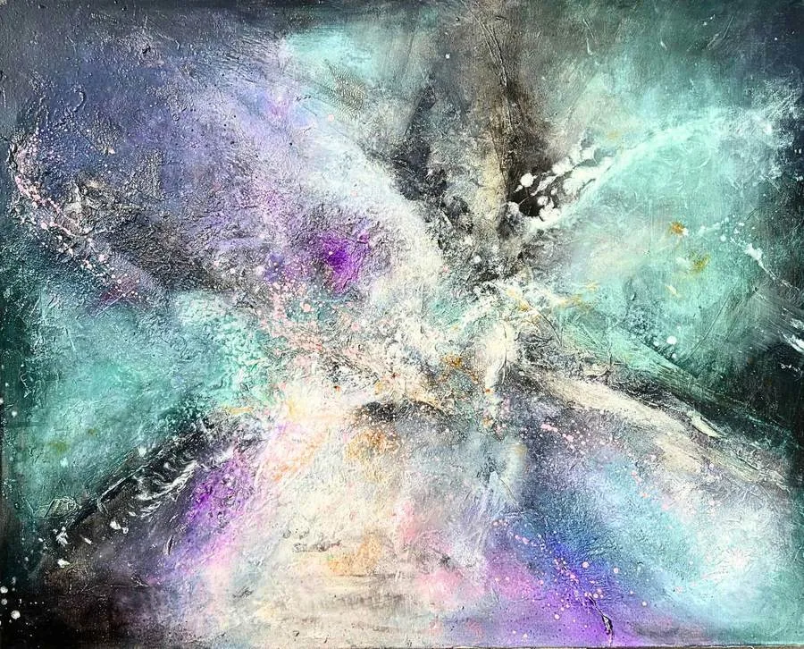 The Awakening of Light, painting by Olga Takeda