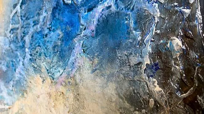 Detail der Malfläche, The Grace of Becoming