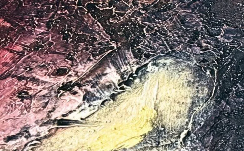 Detail der Malfläche, The Inner Stone
