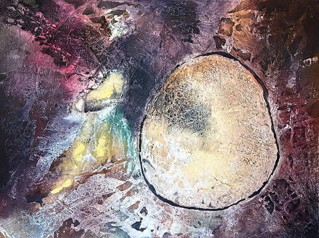 The Inner Stone, painting by Olga Takeda