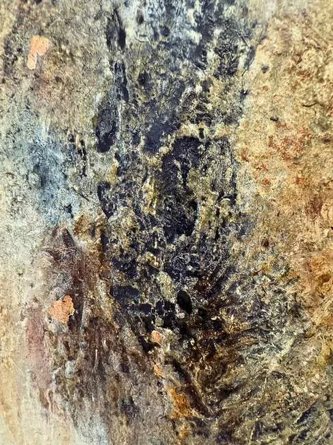 Detail of paint surface, Traces of the Unseen