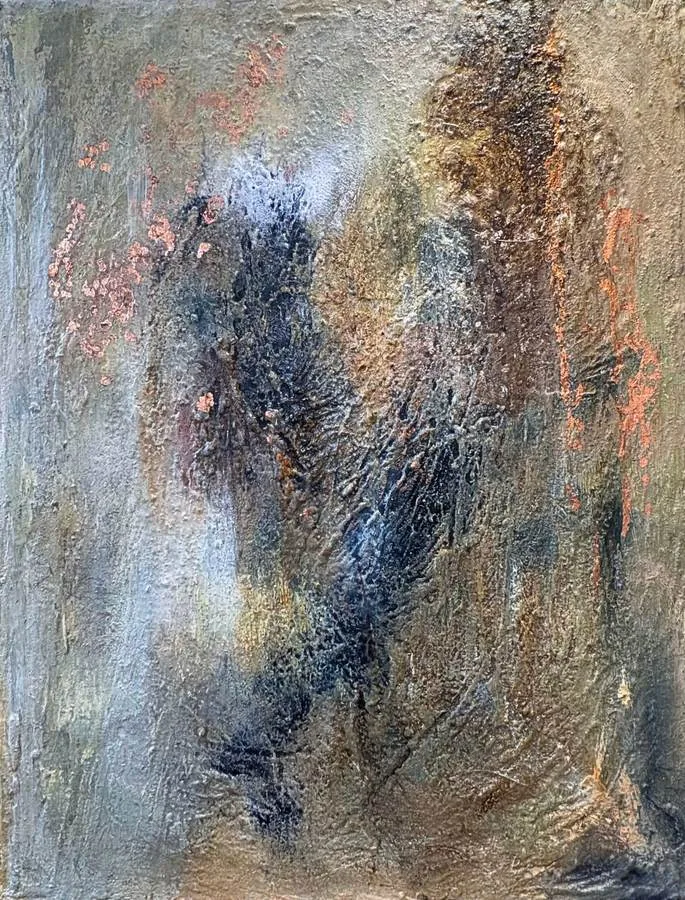 Traces of the Unseen, painting by Olga Takeda