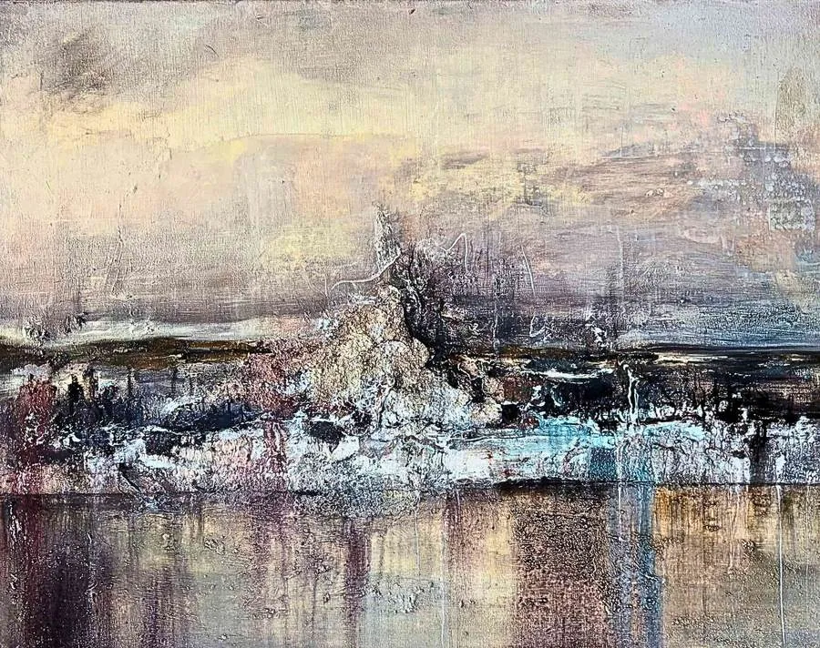 Where the Horizon Fades, painting by Olga Takeda