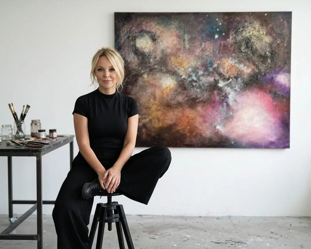 Olga Takeda in her studio